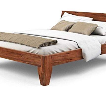 Sheesham Wood King Size Bed - Brown