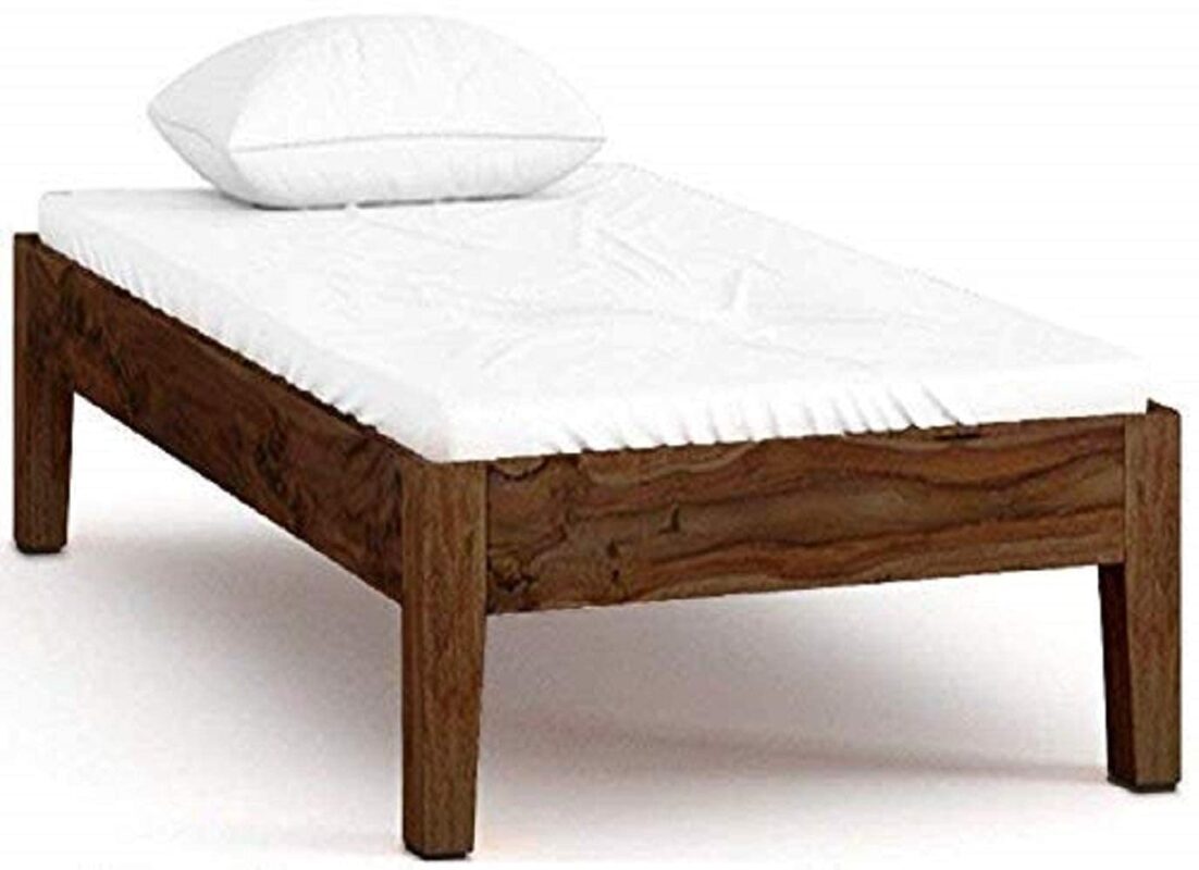 Sheesham Wood Single Bed - Natural Finish