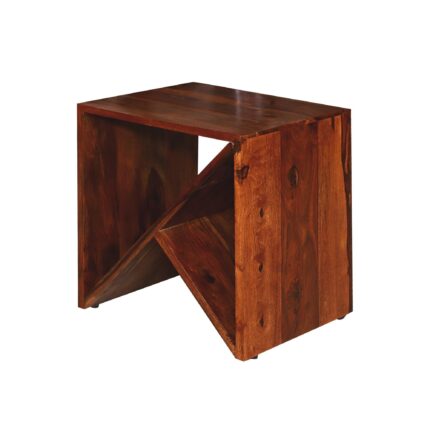 Sheesham Wood Bedside Table with Storage (Design 13)