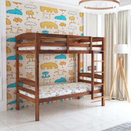 Sheesham Wood Bed - Natural Finish
