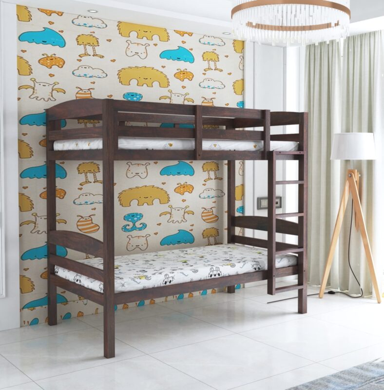 Sheesham Wood Bed - Walnut Finish