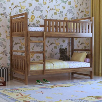 Sheesham Wood Bed - Teak Finish ()