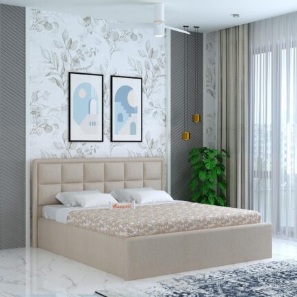 Solid Sheesham Wood Queen Size Bed - Mangolia