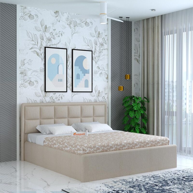 Solid Sheesham Wood Queen Size Bed - Mangolia